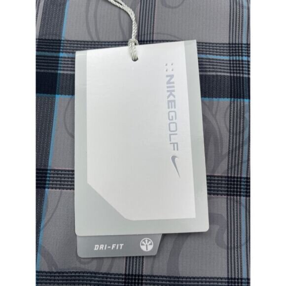 NWT NIKE GOLF Women's Dri-Fit Golf Plaid Skort Skirt Size 4 Gray Blue - Picture 7 of 9